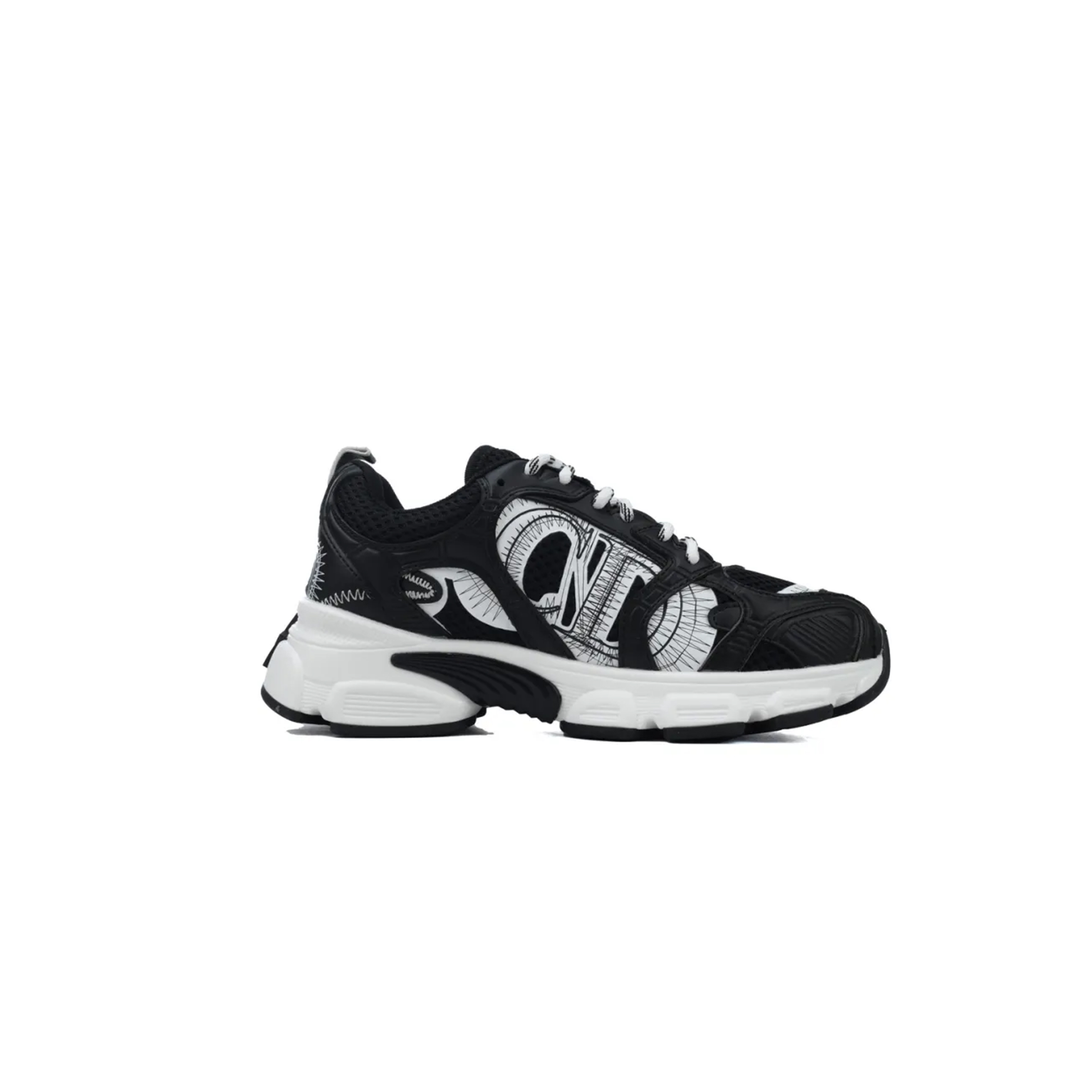 DIOR SNEAKER BLACK AND WHITE S3N303ZDE_B015